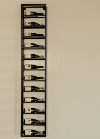 VanFreichs Vinique eenbijtwaalf lang wijnrek voor aan de muur