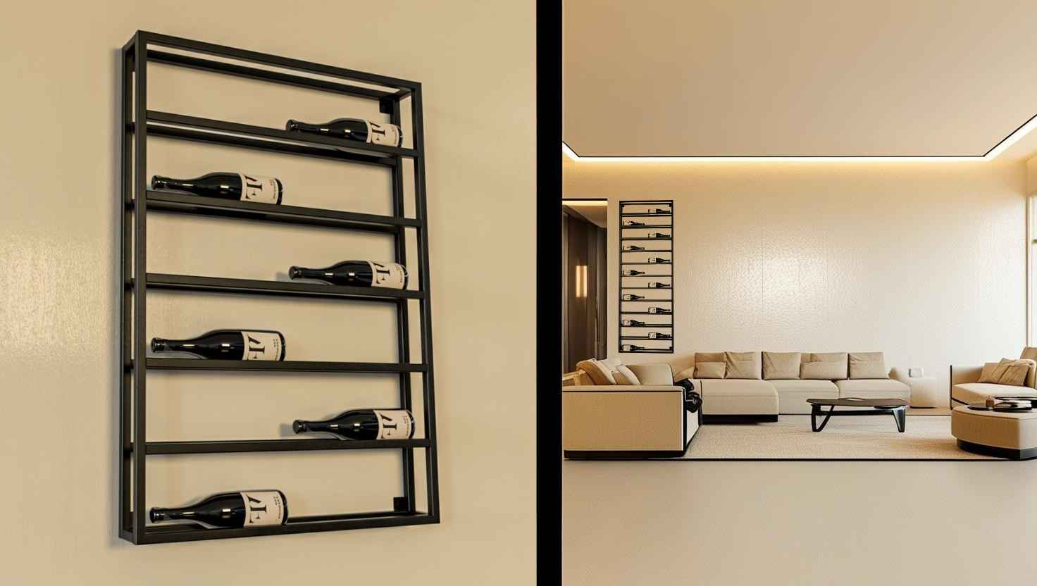 Vinique stalen wijnrekken. Tijdloos design, duurzame kwaliteit.